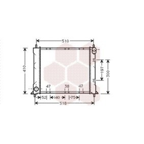 Achetez des Radiateur du moteur VAN WEZEL 02002150 à prix pour 215,77 €