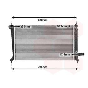 Kjøp Radiator, motorkjøling av VAN WEZEL 47002062 til den lave prisen 1687,70 NOK