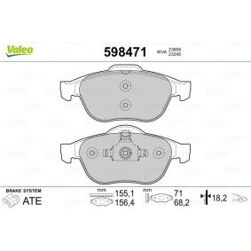 Bremsbeläge 598471 von VALEO günstig für 36,95 € online kaufen