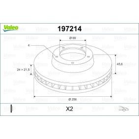 Acquista Disco freno da VALEO 197214 a buon mercato per soli 146,12 €