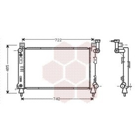 Achetez des Radiateur du moteur VAN WEZEL 07002030 à prix pour 276,20 €