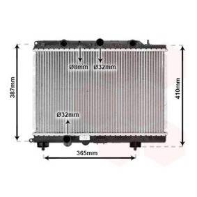 Achetez des Radiateur du moteur VAN WEZEL 02002120 à prix pour 183,64 €