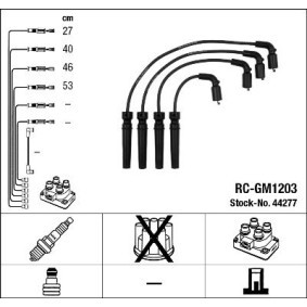 Compre Jogo de cabos de ignição da NGK 44277 a um preço baixo por 38,32 €