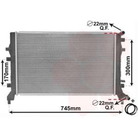 Achetez des Radiateur du moteur VAN WEZEL 58002295 à prix pour 112,94 €