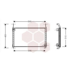 Achetez des Condenseur, climatisation VAN WEZEL 17005172 à prix pour 113,83 €