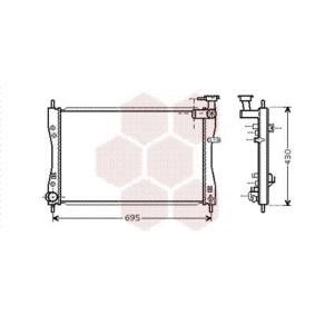 Achetez des Radiateur du moteur VAN WEZEL 32002173 à prix pour 249,83 €