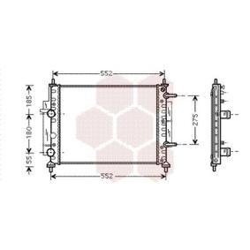 Achetez des Radiateur du moteur VAN WEZEL 17002260 à prix pour 304,09 €