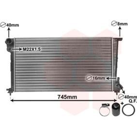 Achetez des Radiateur du moteur VAN WEZEL 09002153 à prix pour 121,66 €