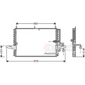 Achetez des Condenseur, climatisation VAN WEZEL 18005213 à prix pour 418,73 €