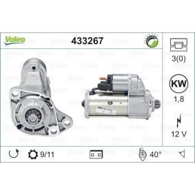 Köp Startmotor av VALEO 433267 till det låga priset 5230,40 kr
