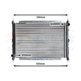 Achetez des Radiateur du moteur VAN WEZEL 02002069 à prix pour 104,82 €