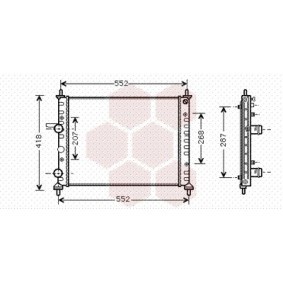 Acquista Radiatore motore da VAN WEZEL 17002249 a buon mercato per soli 100,39 €