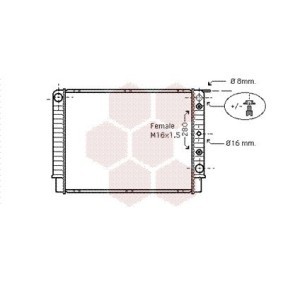 Kjøp Radiator, motorkjøling av VAN WEZEL 59002098 til den lave prisen 2271,43 NOK