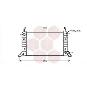 Achetez des Radiateur du moteur VAN WEZEL 18002158 à prix pour 121,95 €