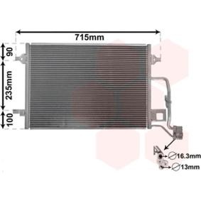 Achetez des Condenseur, climatisation VAN WEZEL 58005189 à prix pour 110,73 €