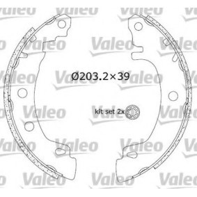 Köp Trumbromssats av VALEO 553896 till det låga priset 1216,38 kr