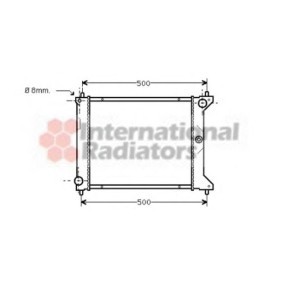 Achetez des Radiateur du moteur VAN WEZEL 02002096 à prix pour 52,21 €