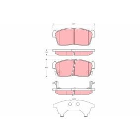Bremsbeläge GDB3351 für DAIHATSU