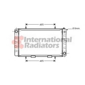 Achetez des Radiateur du moteur VAN WEZEL 02002092 à prix pour 472,67 €