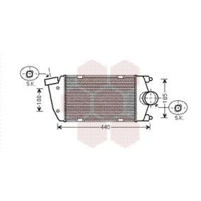 Kjøp Intercooler av VAN WEZEL 74004058 til den lave prisen 6373,15 NOK