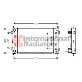 Achetez des Radiateur du moteur VAN WEZEL 07002034 à prix pour 163,82 €