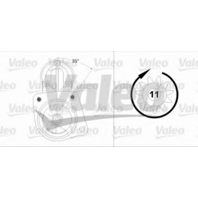 Köp Startmotor av VALEO 458227 till det låga priset 4957,27 kr