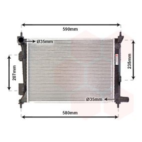 Achetez des Radiateur du moteur VAN WEZEL 82002277 à prix pour 91,82 €