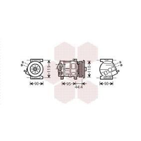 Acquista Compressore aria condizionata da VAN WEZEL 1700K394 a buon mercato per soli 538,42 €