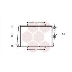 Achetez des Radiateur du moteur VAN WEZEL 02002024 à prix pour 243,33 €