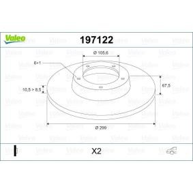 Comprar Disco de freno de VALEO 197122 a bajo precio de 174,35 €