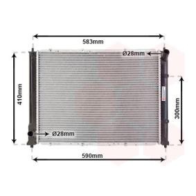 Achetez des Radiateur du moteur VAN WEZEL 02002149 à prix pour 112,78 €