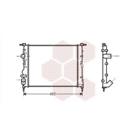 Acquista Radiatore motore da VAN WEZEL 43002218 a buon mercato per soli 42,51 €