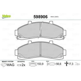 Acquista Kit pastiglie freni da VALEO 598906 a buon mercato per soli 43,87 €