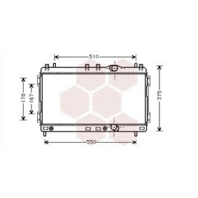 Achetez des Radiateur du moteur VAN WEZEL 07002055 à prix pour 178,31 €