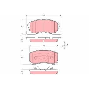Bremsbeläge GDB3266 für DAIHATSU