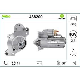 Köp Startmotor av VALEO 438200 till det låga priset 3032,55 kr