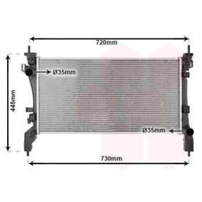 Achetez des Radiateur du moteur VAN WEZEL 09002262 à prix pour 216,54 €