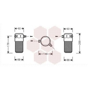 Klimatrockner des Herstellers VAN WEZEL - Originalware Artikelnummer: 0300D303