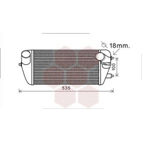 Köp Intercooler av VAN WEZEL 83004142 till det låga priset 5130,56 kr