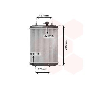 Kjøp Radiator, motorkjøling av VAN WEZEL 11002066 til den lave prisen 1205,50 NOK