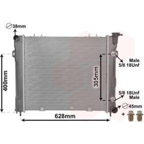 Kjøp Radiator, motorkjøling av VAN WEZEL 21002007 til den lave prisen 3601,86 NOK