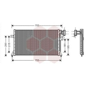Klimakondensator 07005018 von VAN WEZEL günstig für 125,27 € online kaufen