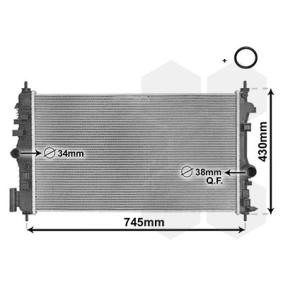 Kjøp Radiator, motorkjøling av VAN WEZEL 37002474 til den lave prisen 1855,19 NOK