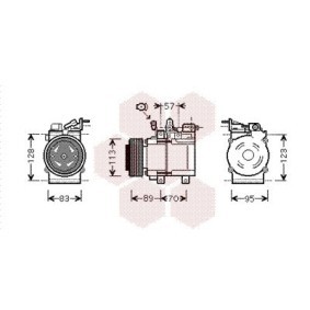 Acquista Compressore aria condizionata da VAN WEZEL 8300K137 a buon mercato per soli 404,26 €