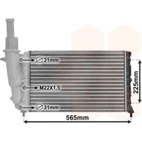 Achetez des Radiateur du moteur VAN WEZEL 17002139 à prix pour 81,48 €