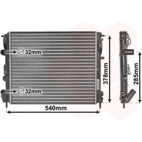 Achetez des Radiateur du moteur VAN WEZEL 43002269 à prix pour 73,66 €