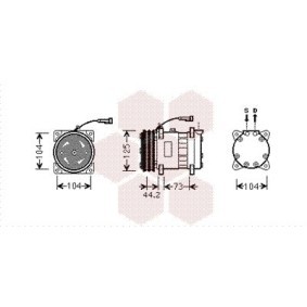 Acquista Compressore aria condizionata da VAN WEZEL 0100K113 a buon mercato per soli 831,20 €