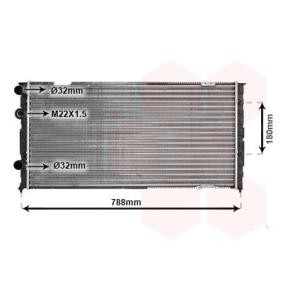 Kjøp Radiator, motorkjøling av VAN WEZEL 58002103 til den lave prisen 1408,83 NOK