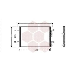 Achetez des Condenseur, climatisation VAN WEZEL 58005153 à prix pour 134,62 €