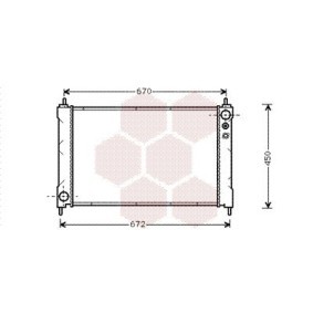 Achetez des Radiateur du moteur VAN WEZEL 25002036 à prix pour 296,76 €